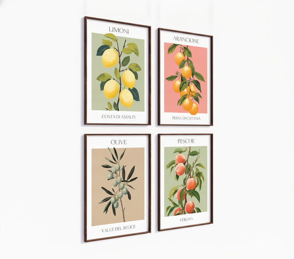 Poster-Set '10' Mediterrane Früchte - 3 Kunstdrucke Zitrone, Olive, Orange - Bild 4