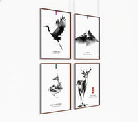 Poster-Set '14' - Zen Natur Collection | 4 minimalistische Aquarell Kunstdrucke - Bild 4