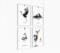 Poster-Set '14' - Zen Natur Collection | 4 minimalistische Aquarell Kunstdrucke - Bild 2