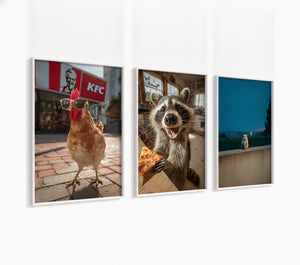 Poster-Set '4' - Tierische Vintage Vibes (3 Motive) | Retro Wanddeko - Bild 2